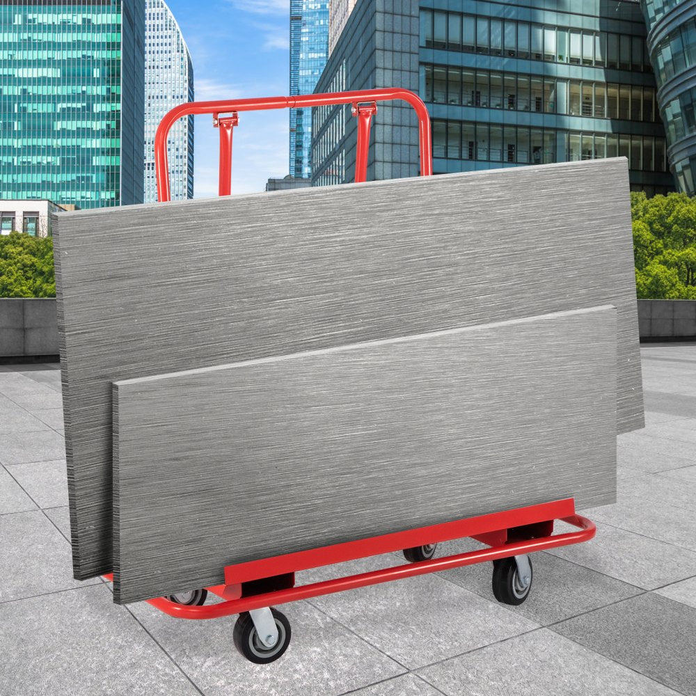 QJ-1001 - Heavy-Duty Drywall Cart with 2200 lb Capacity & 45"x22" Deck