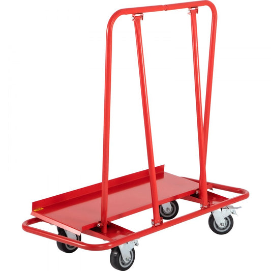 QJ-1001 - Heavy-Duty Drywall Cart with 2200 lb Capacity & 45"x22" Deck