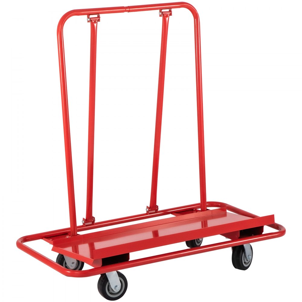 QJ-1001 - Heavy-Duty Drywall Cart with 2200 lb Capacity & 45"x22" Deck