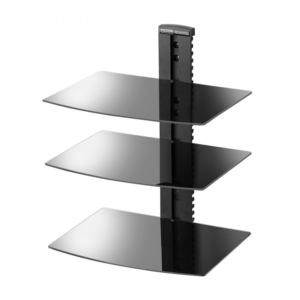 CS203 - Adjustable 3-Tier Wall-Mounted AV Stand with Cable Management