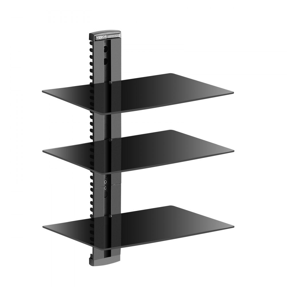 CS203 - Adjustable 3-Tier Wall-Mounted AV Stand with Cable Management