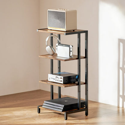 CSF-MS24305 - 4-Tier AV Stand with Adjustable Shelves & Cable Management
