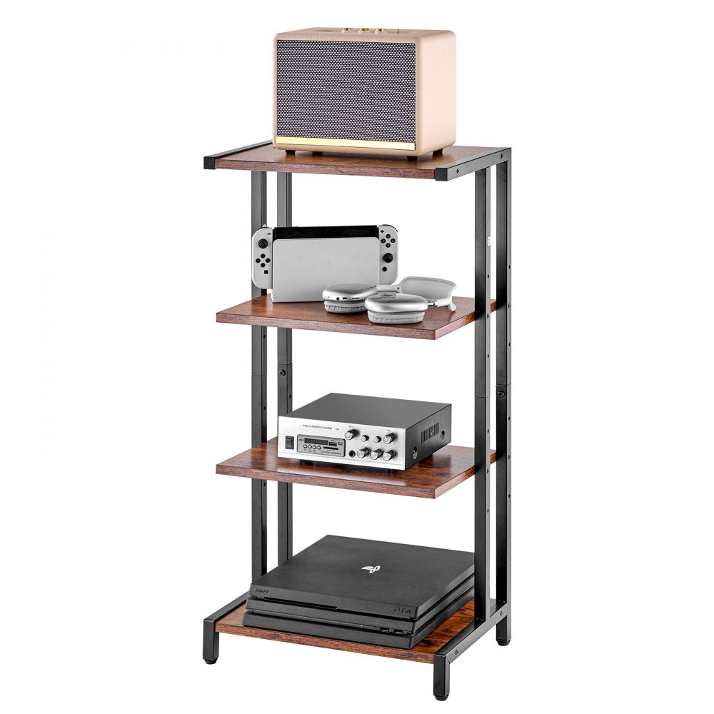 CSF-MS24305 - 4-Tier AV Stand with Adjustable Shelves & Cable Management