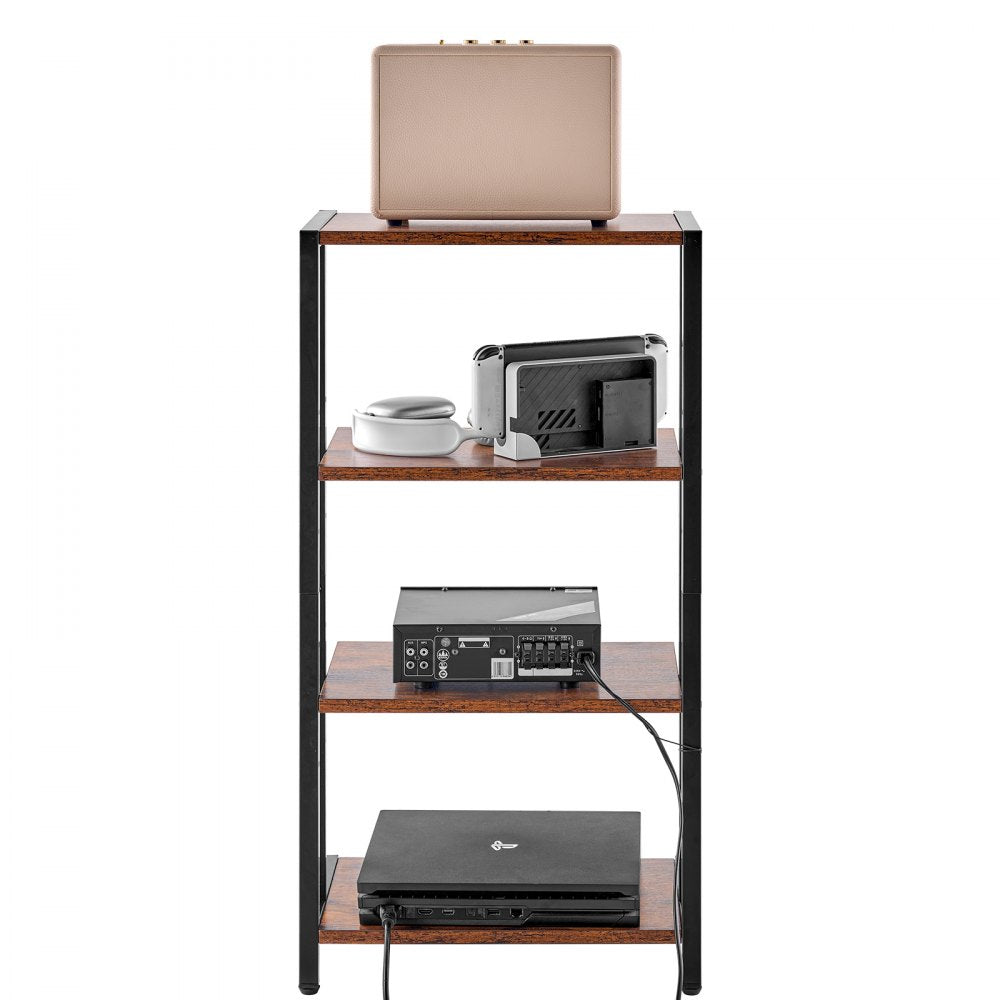 CSF-MS24305 - 4-Tier AV Stand with Adjustable Shelves & Cable Management