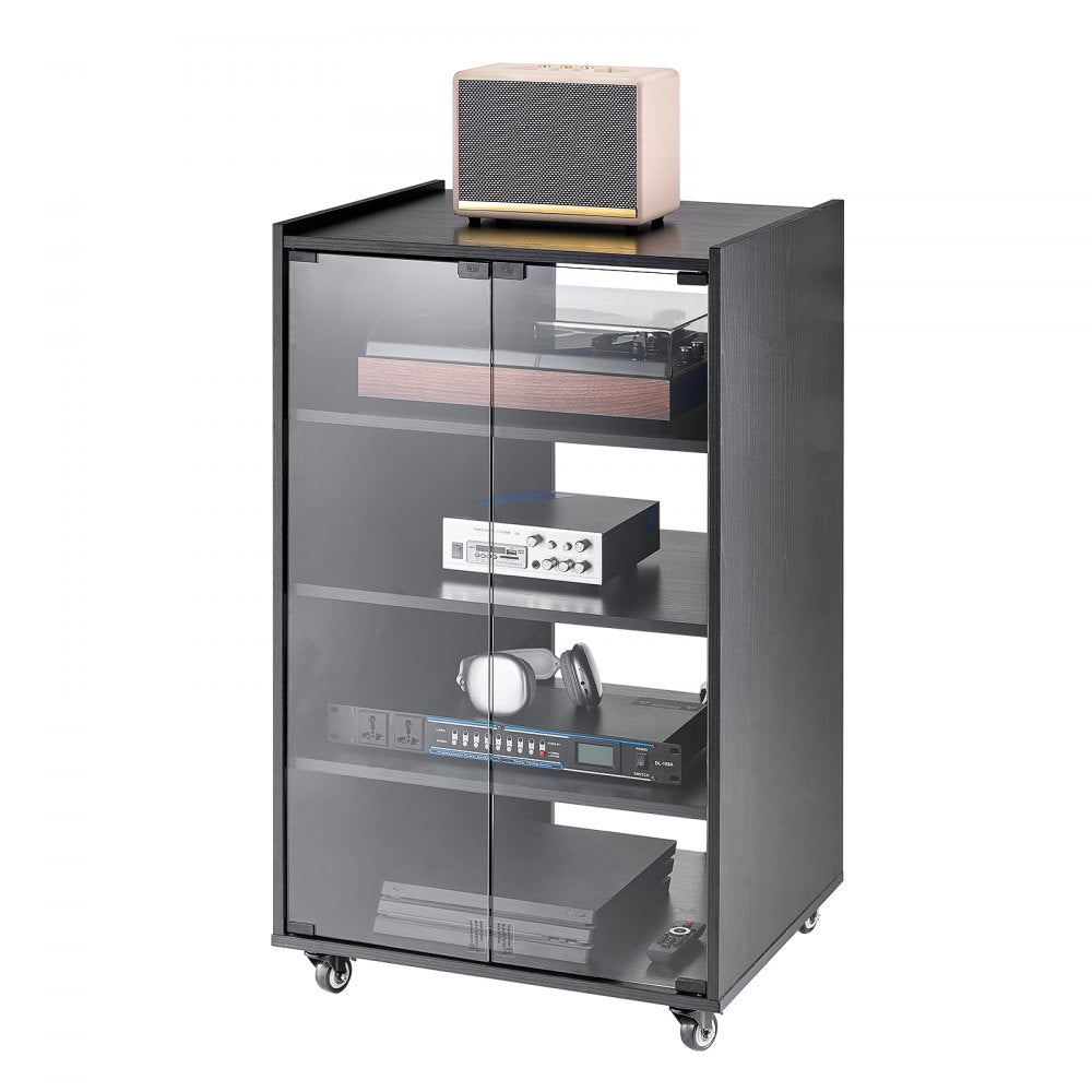 CSF-MS24304 - 5-Tier AV Stand with Wheels & Adjustable Shelves