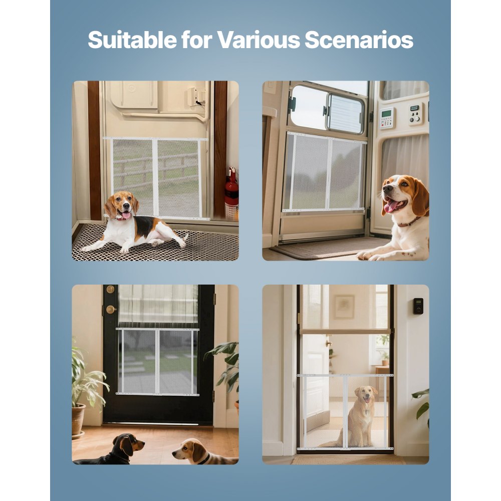 SZJJPMMF - RV Screen Door Pet Protector 28.5" x 31.5" Mesh Design