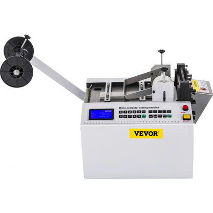 YS-100 - VEVOR Automatic Tube Cutter, 0.1-9999.9mm Length, LCD Display