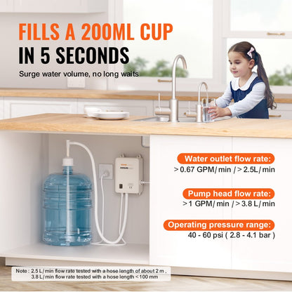 010875527879 - High-Flow Noiseless Bottled Water Pump System for Home Use