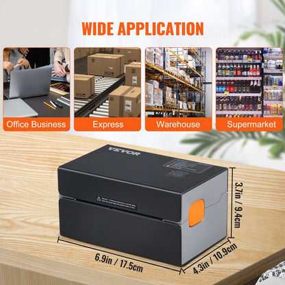010293343479 - Compact 300DPI Bluetooth Thermal Label Printer for 1.57"-4.25" Labels