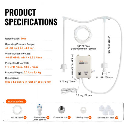 010338783877 - Efficient 120v Bottled Water Pump for Homes and RVs