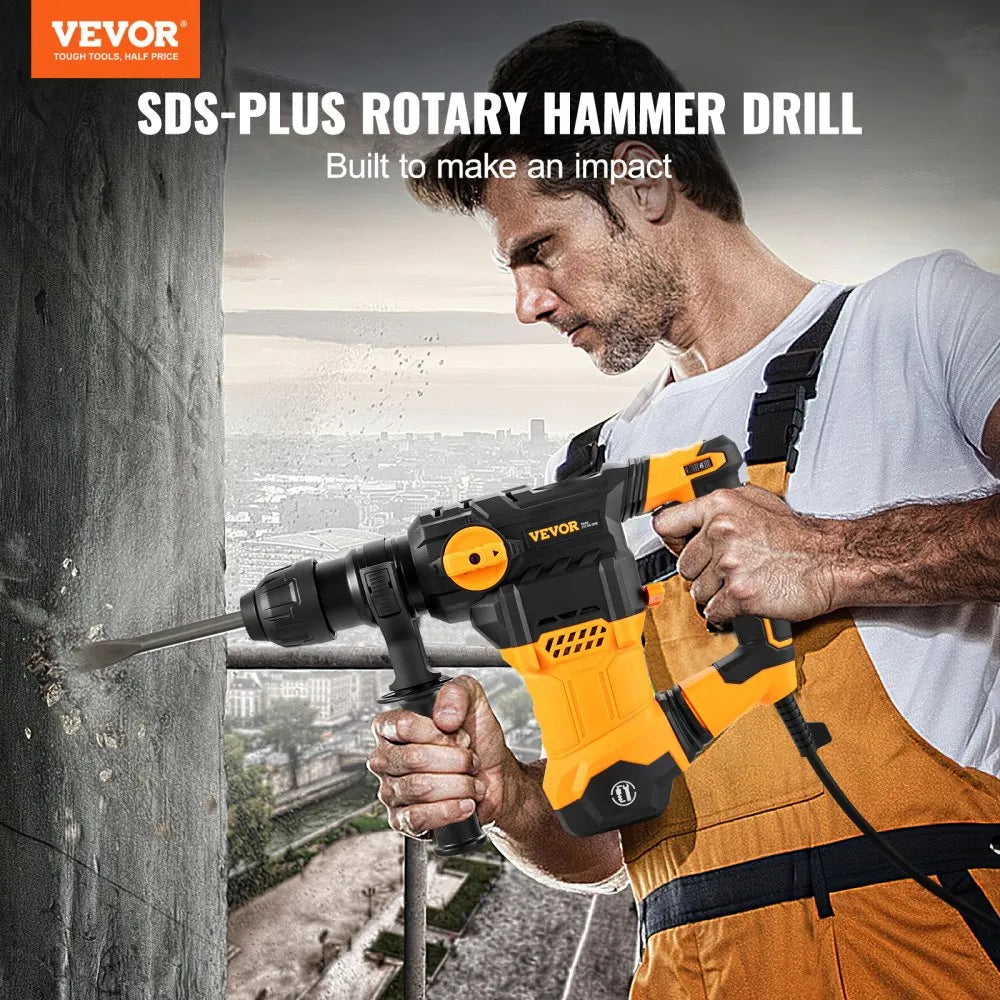 Z1C-DS-32HE - 1-1/4" Rotary Hammer Drill with 4 Modes and Accessories