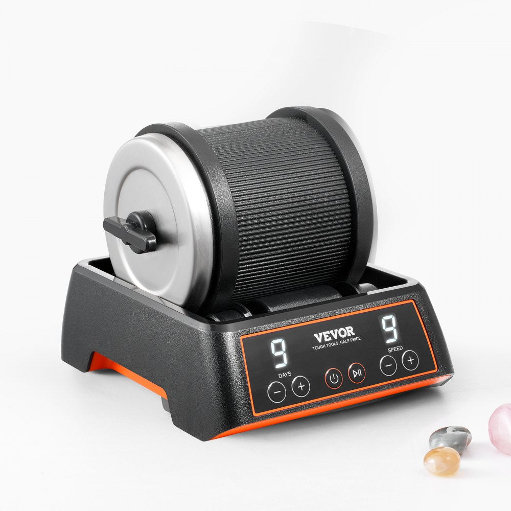 KD-C1011 - 35dB Rock Tumbler Kit with 9 Speed Settings and Safety Features