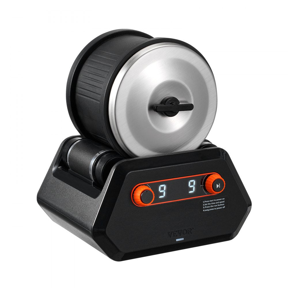 KD-C3011 - Quiet Rock Tumbler Kit with Adjustable Speeds and Jewelry Tools