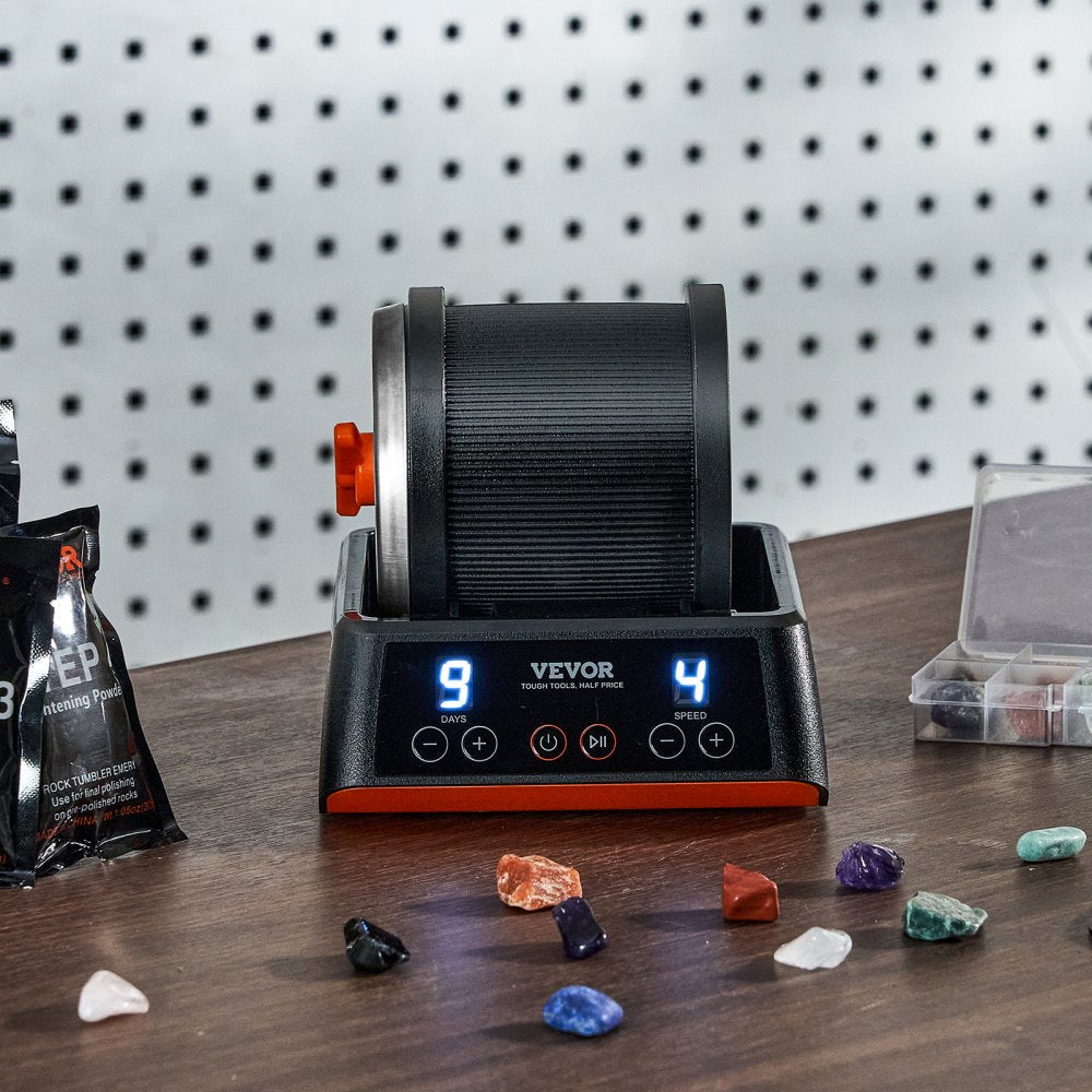 KD-C1011 - Beltless Rock Polisher Kit for 1lb Gemstone Polishing