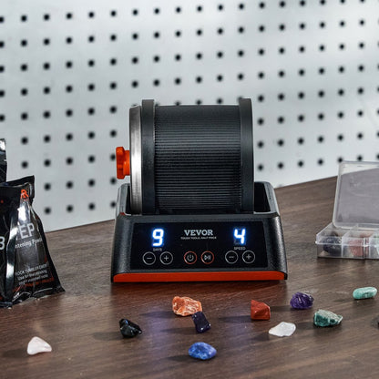 KD-C1011 - Beltless Rock Polisher Kit for 1lb Gemstone Polishing