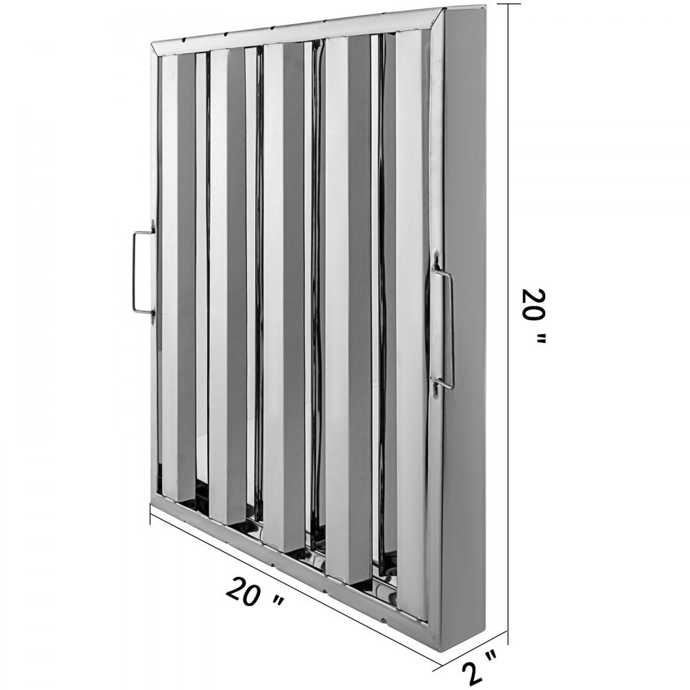 010195907551 - 20" Stainless Steel Baffle Grease Filters for Range Hoods