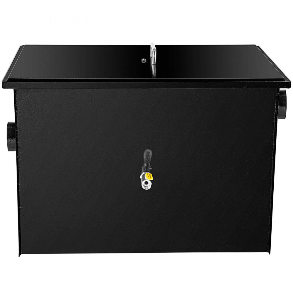 70LB Grease Interceptor - Durable 35 GPM Carbon Steel Waste Filtration System