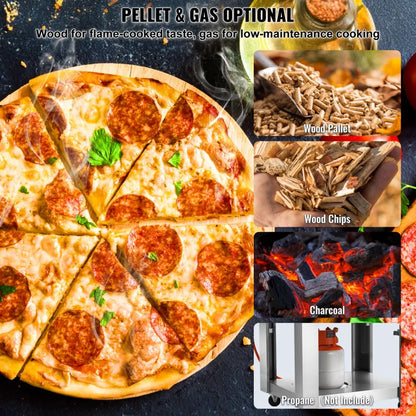 GB-GPO3 - 22-Inch Outdoor Pizza Oven, Bake in 90 Seconds, Portable Design