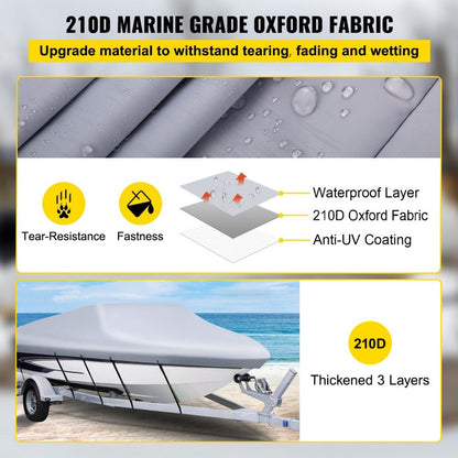 14-16 Boat Cover - Durable Waterproof Protection for Boats 14'-16'