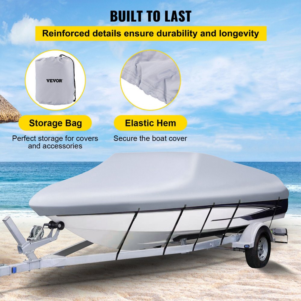 14-16 Boat Cover - Durable Waterproof Protection for Boats 14'-16'