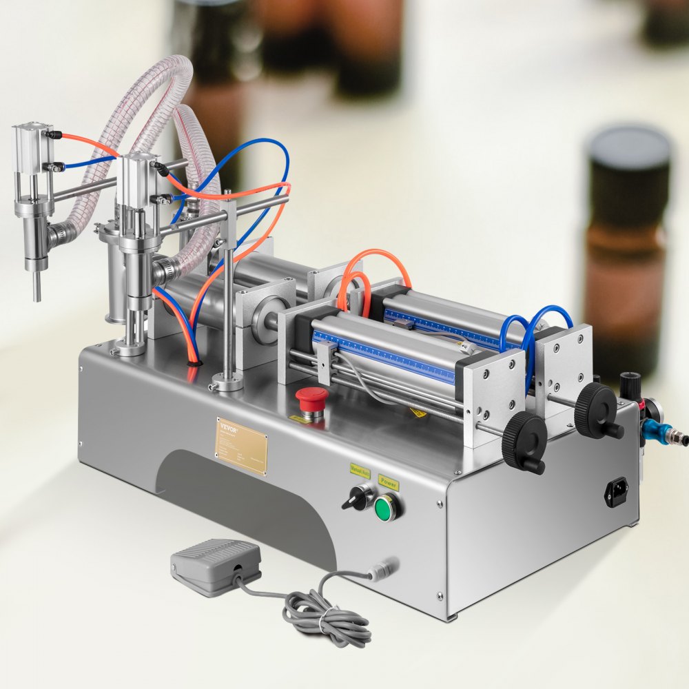 Liquid Filler 50-500 ml - High-Speed Pneumatic Filling Machine for Liquids & Pastes