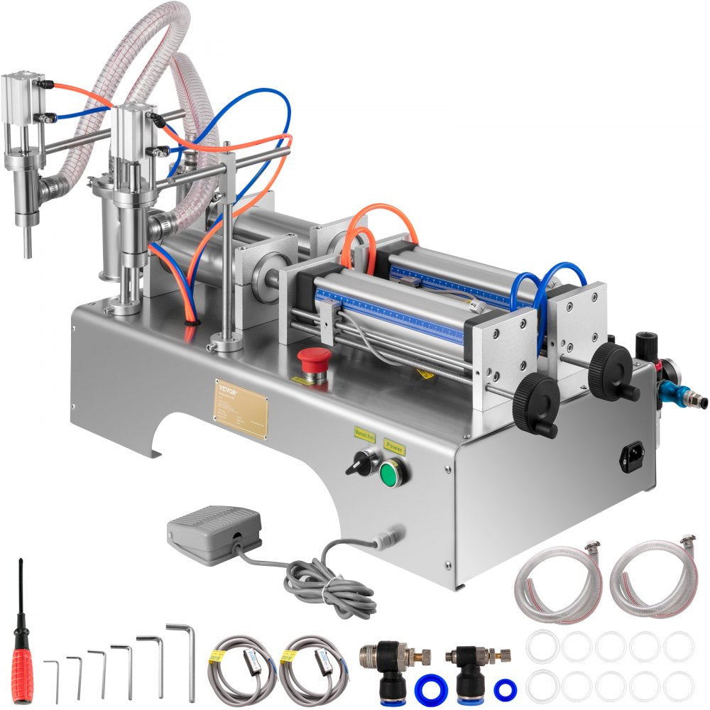 Liquid Filler 50-500 ml - High-Speed Pneumatic Filling Machine for Liquids & Pastes