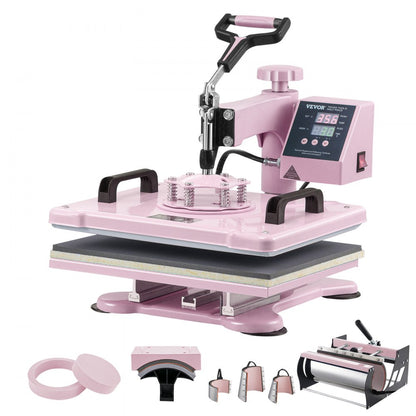 SJY-H12151M - 8-in-1 Versatile Heat Press Machine for T-Shirts & Mugs