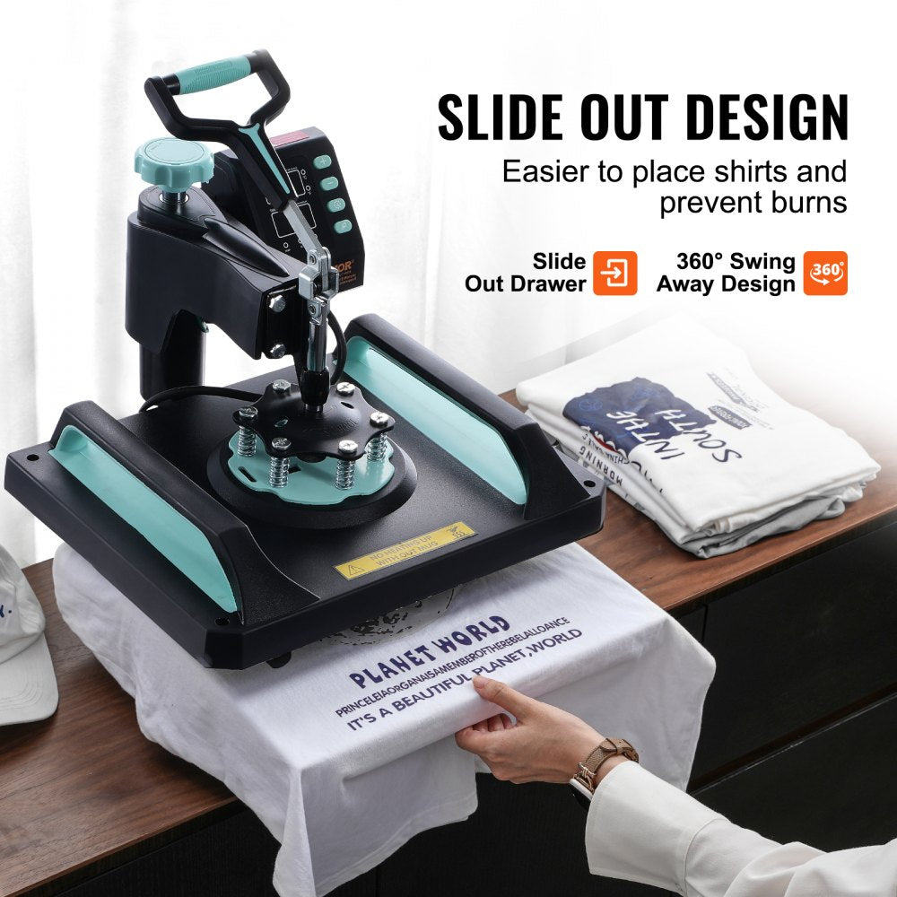 TL-FY8001 - 8-in-1 Heat Press Machine with 30oz Tumbler Capacity