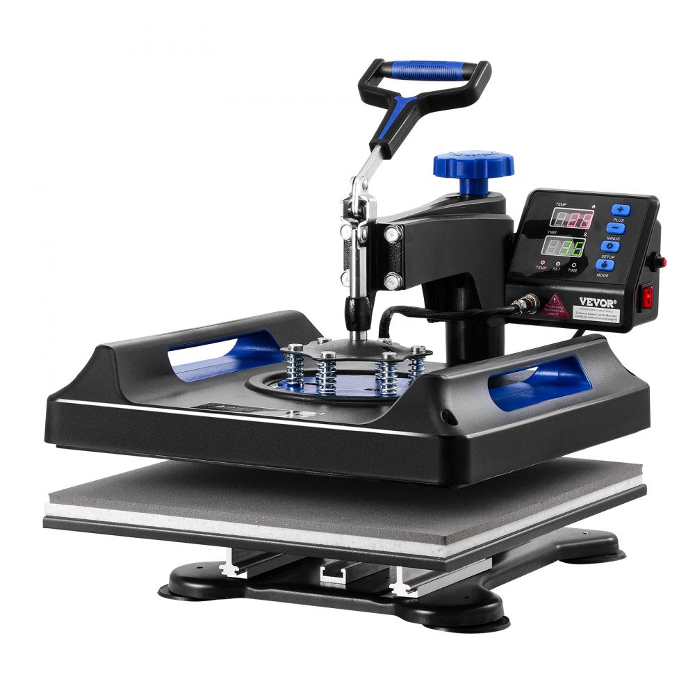 SJY-H15151P - Versatile 15x15 Heat Press Machine with 5 Attachments