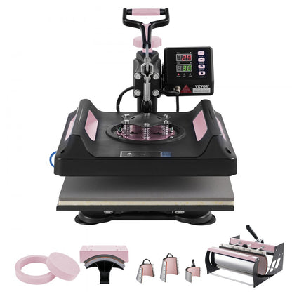 SJY-H15151P - 8 in 1 Heat Press Machine for T-Shirts & More