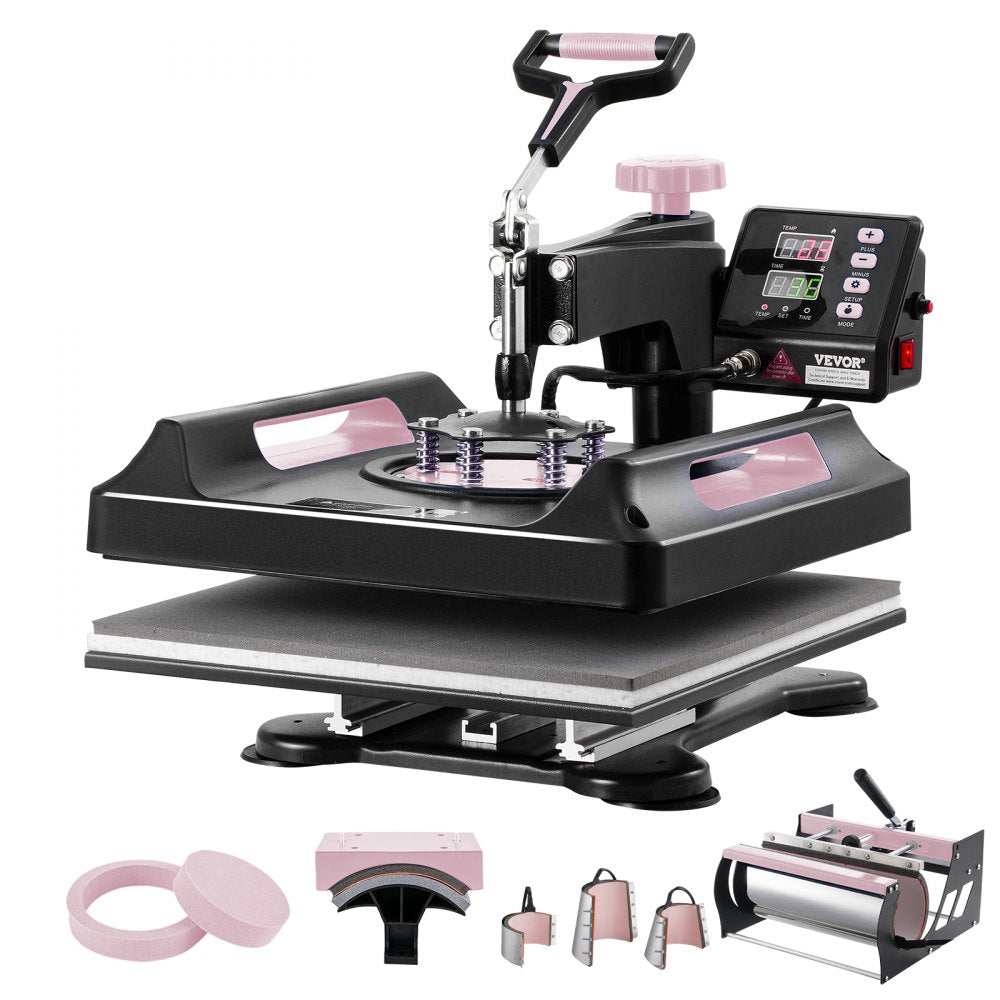 SJY-H15151P - 8 in 1 Heat Press Machine for T-Shirts & More