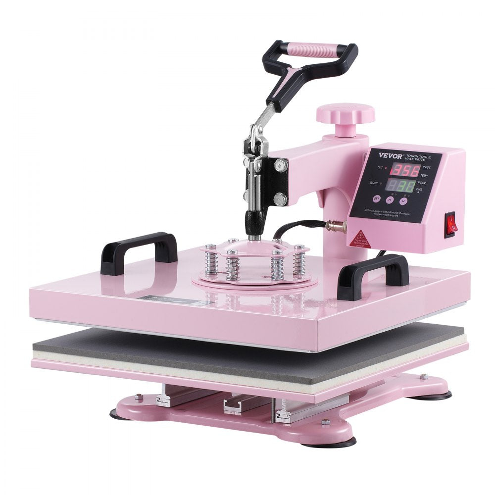 SJY-H15151M - 15x15" VEVOR Heat Press Machine with 8 Attachments and Safety Arm