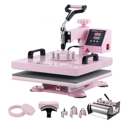 SJY-H15151M - 15x15" VEVOR Heat Press Machine with 8 Attachments and Safety Arm
