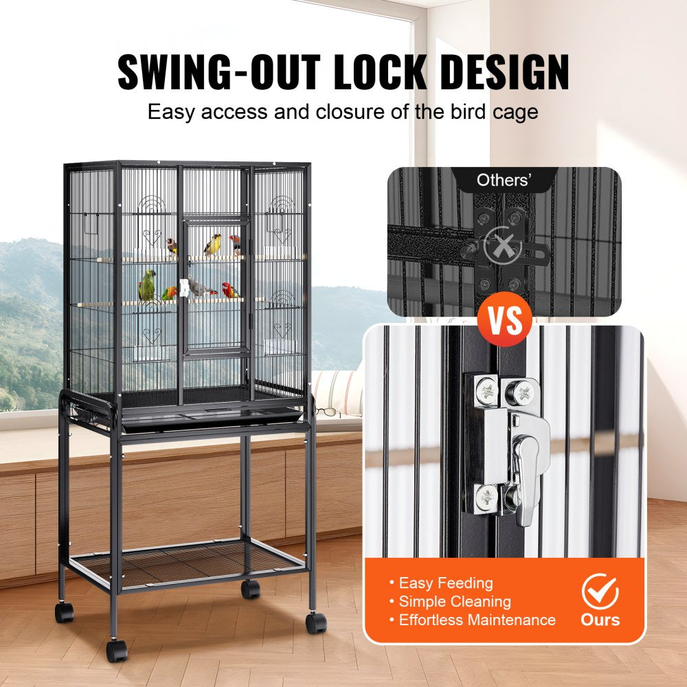 503AB - 54" Durable Carbon Steel Bird Cage for Large Birds