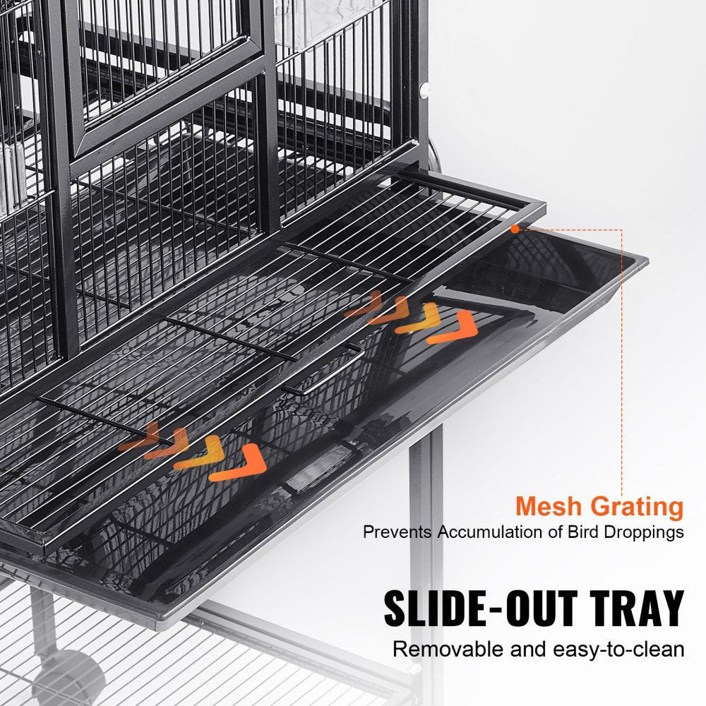 503AB - 54" Durable Carbon Steel Bird Cage for Large Birds