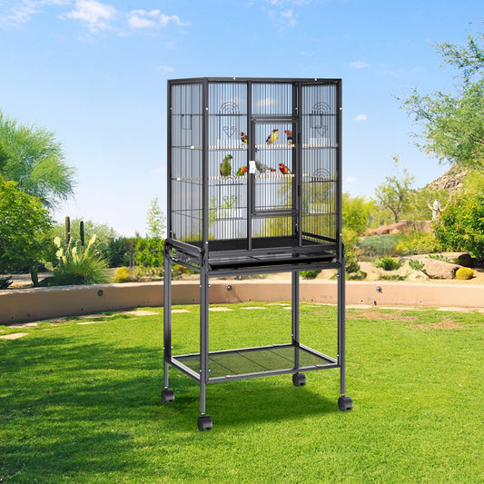 503AB - 54" Durable Carbon Steel Bird Cage for Large Birds