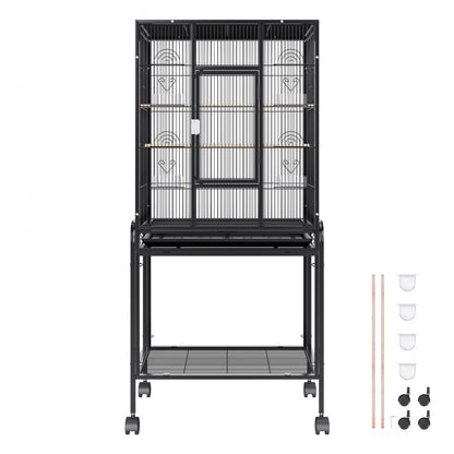 503AB - 54" Durable Carbon Steel Bird Cage for Large Birds