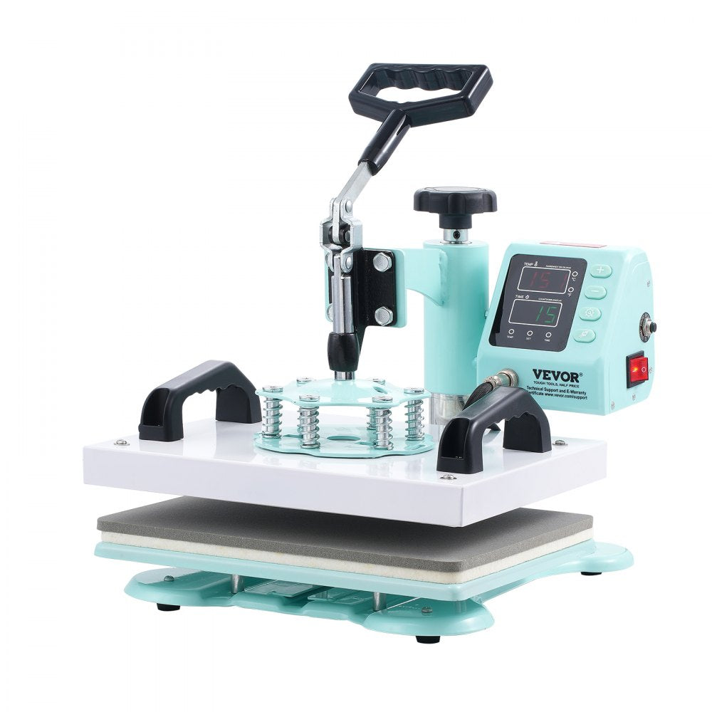 TL-FY5000 - 12"x10" VEVOR Heat Press with Swing Arm & Dual Tube Heating