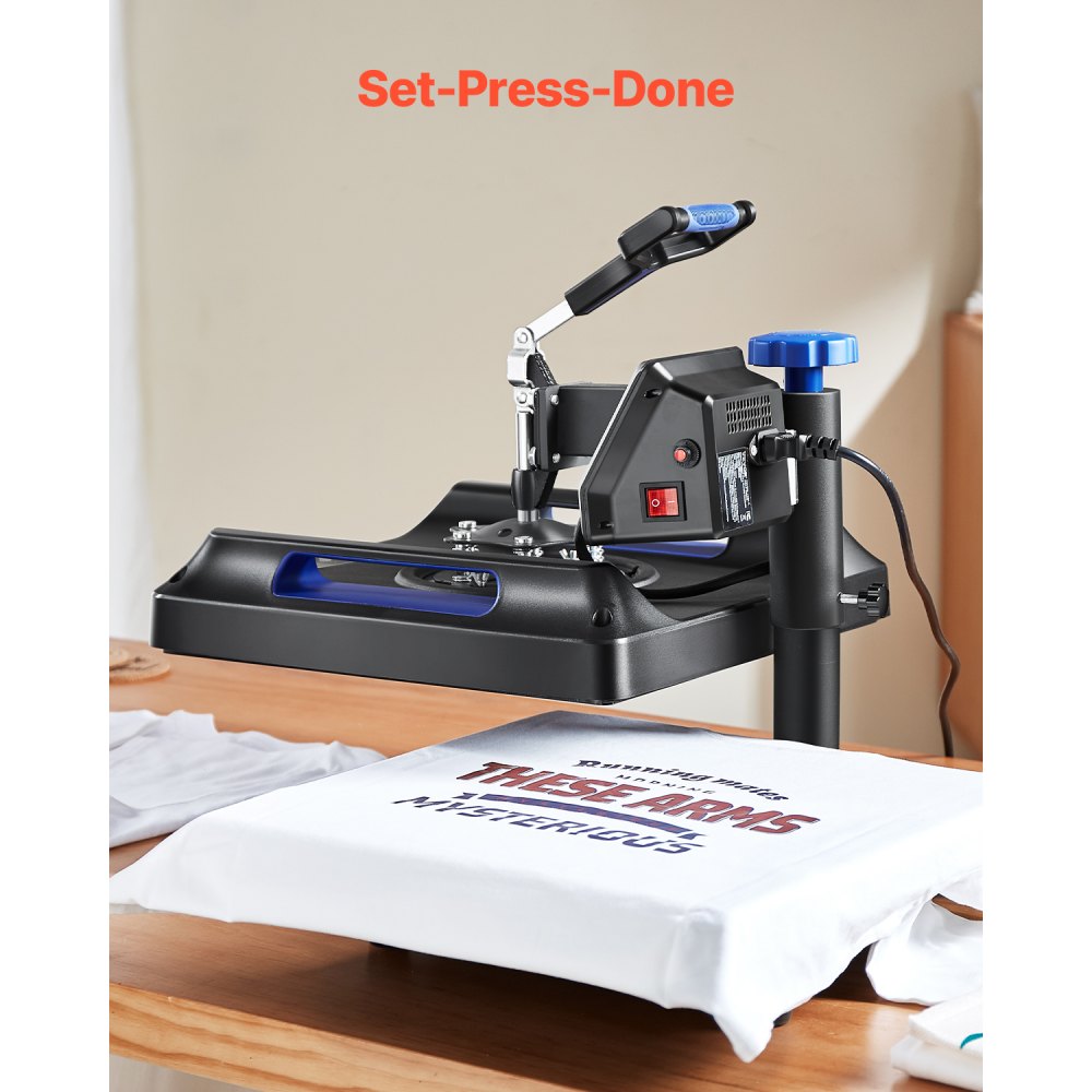 ZHJ-38B - 8 In 1 15x15" Heat Press with Safety Features