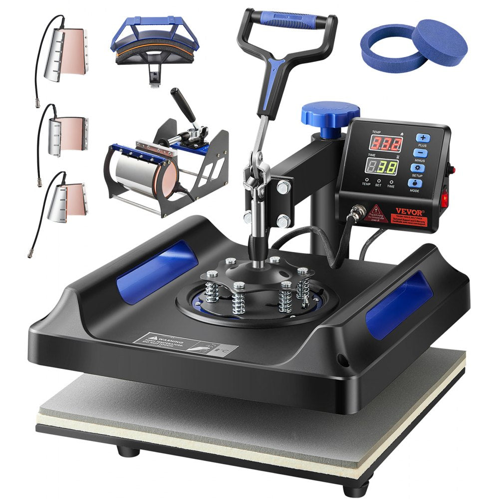 ZHJ-38B - 8 In 1 15x15" Heat Press with Safety Features