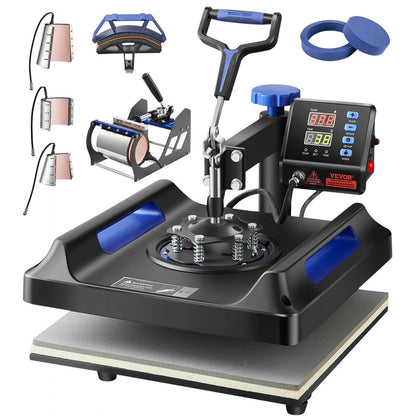 ZHJ-38B - 8 In 1 15x15" Heat Press with Safety Features