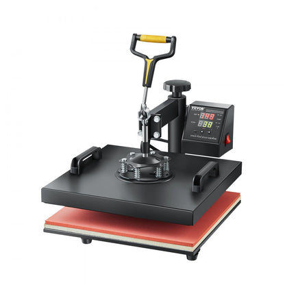 010458340979 - 15x15in VEVOR Heat Press 2-In-1 with Alarm & 360° Swing Design