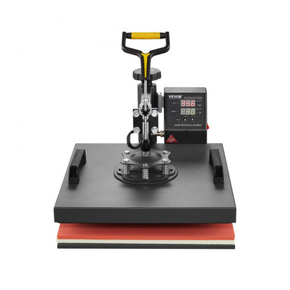010458340979 - 15x15in VEVOR Heat Press 2-In-1 with Alarm & 360° Swing Design