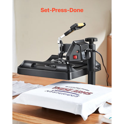 ZHJ-38B - 15" x 15" 8-in-1 Heat Press Machine with Dual-Screen Display