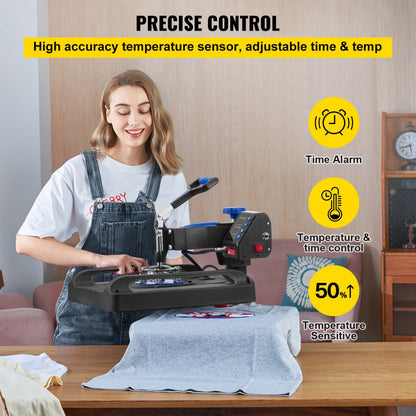 P8038 - 15" VEVOR Heat Press Machine with 360° Swing Away Function