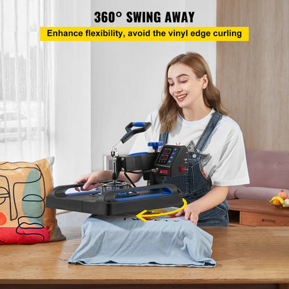 P8038 - 15" VEVOR Heat Press Machine with 360° Swing Away Function