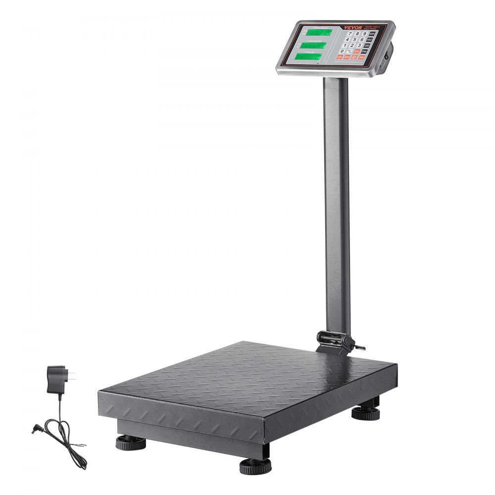 VVYTSYSC - 660 lbs Digital Platform Scale with LED Display & 0.1 lb Accuracy