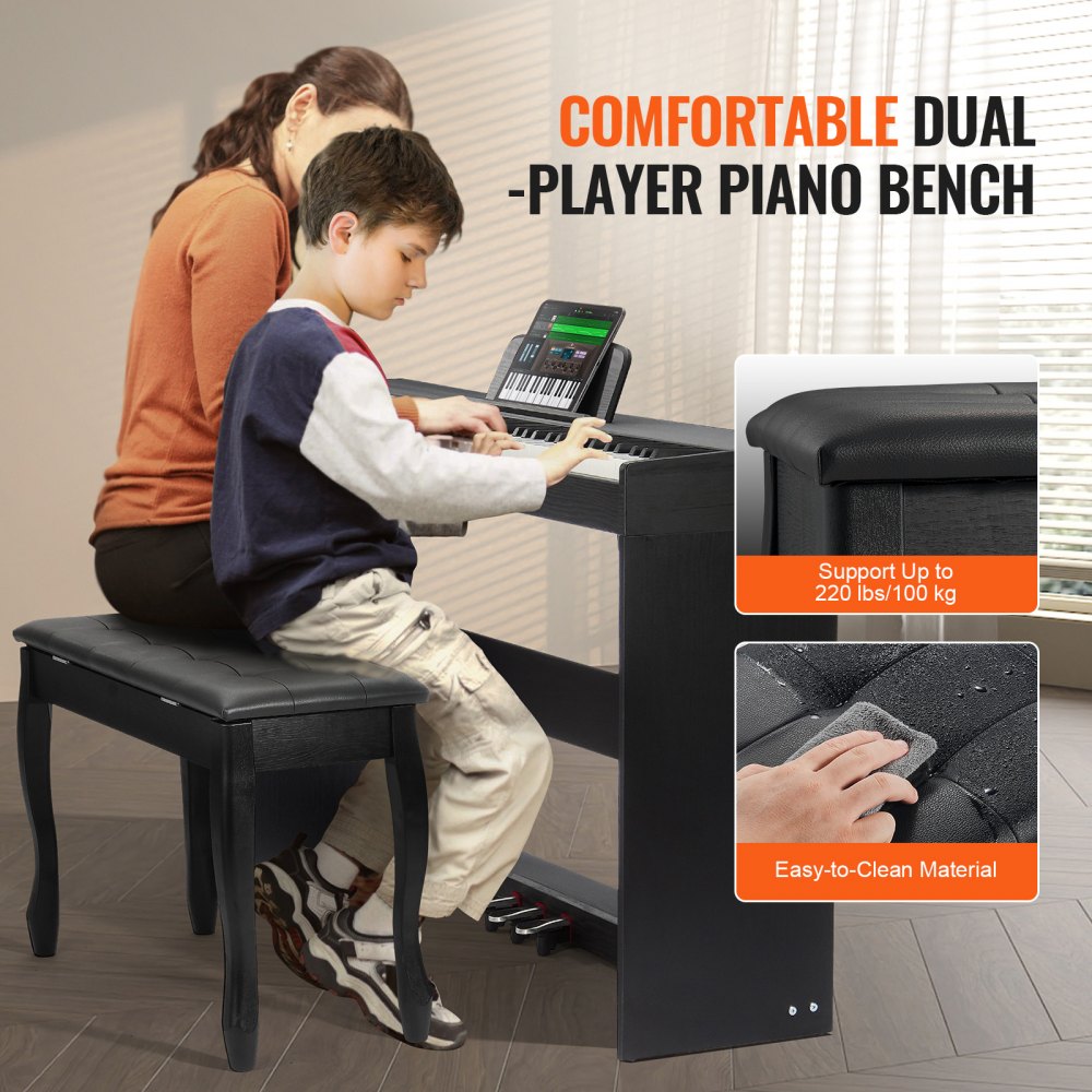 886 - 88-Key Digital Piano with Weighted Keys & Dual Keyboard Mode