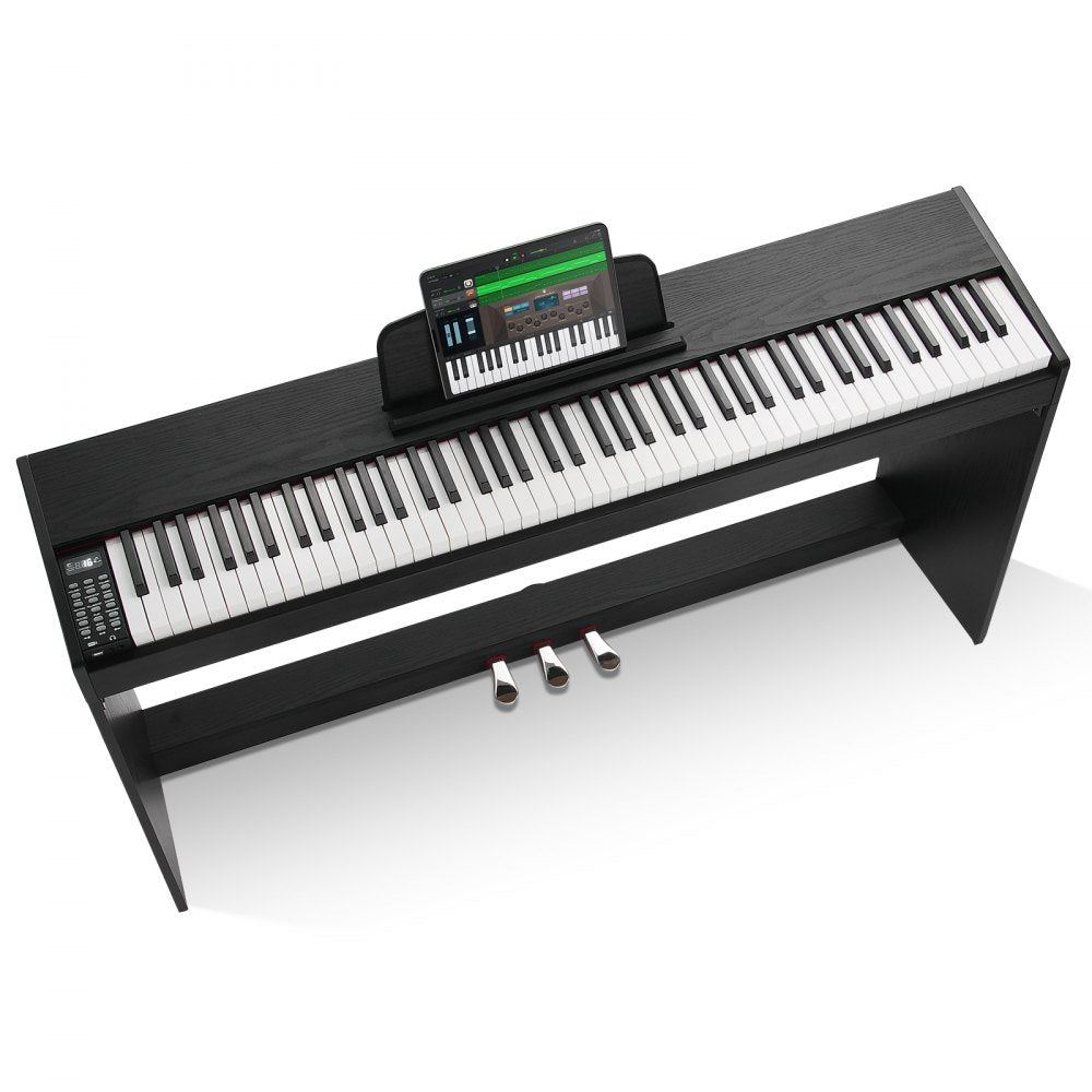 886 - VEVOR 88 Key Digital Piano with Dual Keyboard & Bluetooth
