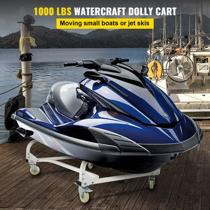 VV-CS-T344819 - 1000 LBS Jet Ski Dolly with Adjustable Carpeted Bunks